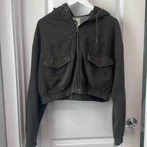 Urban Outfitters Zip Up Hooded Jacket